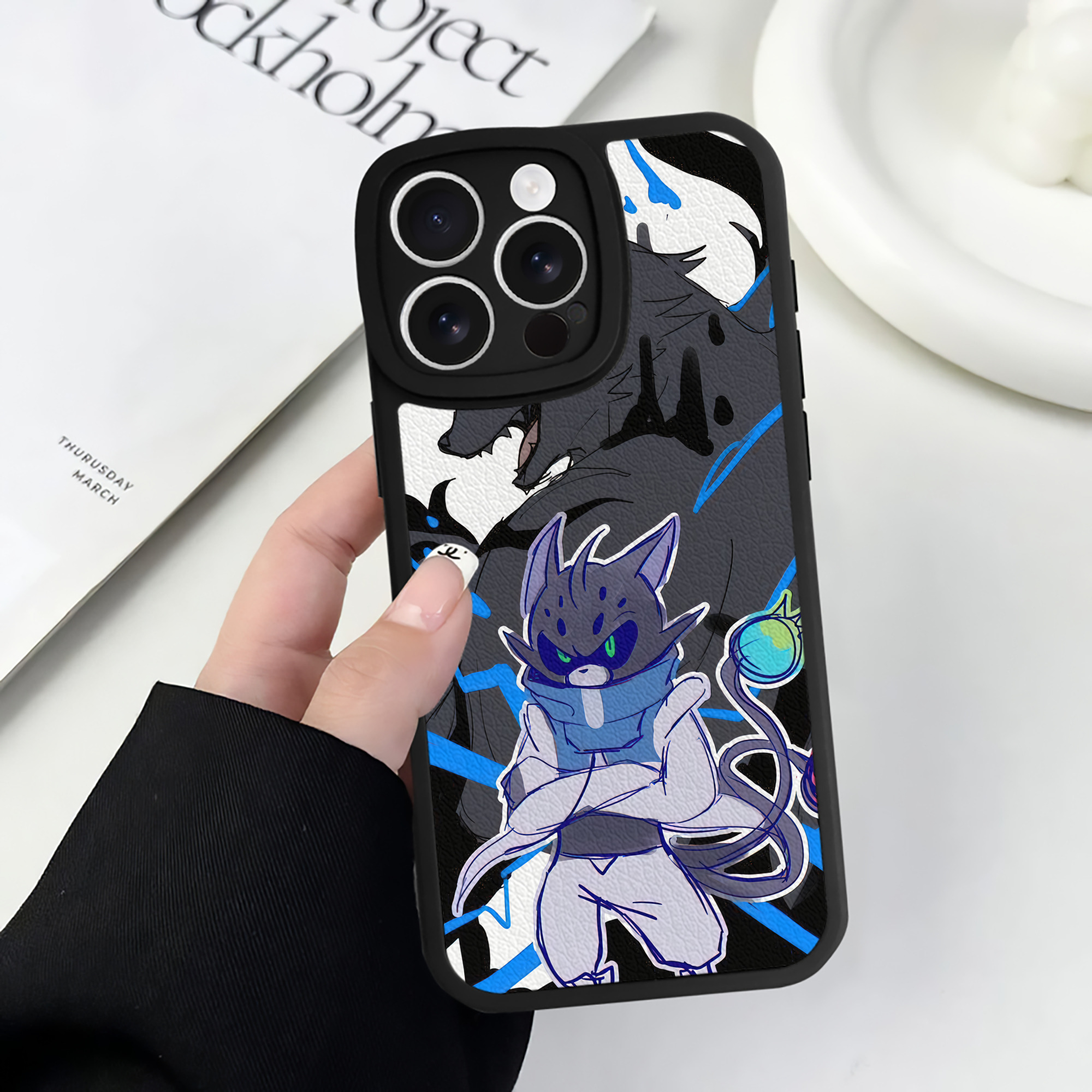 （画像用） 妖怪ウォッチ Yo-kai Watch 【iPhone 16シリーズ対応】シリコンスマホケース（レザー調） 材質：シリコン